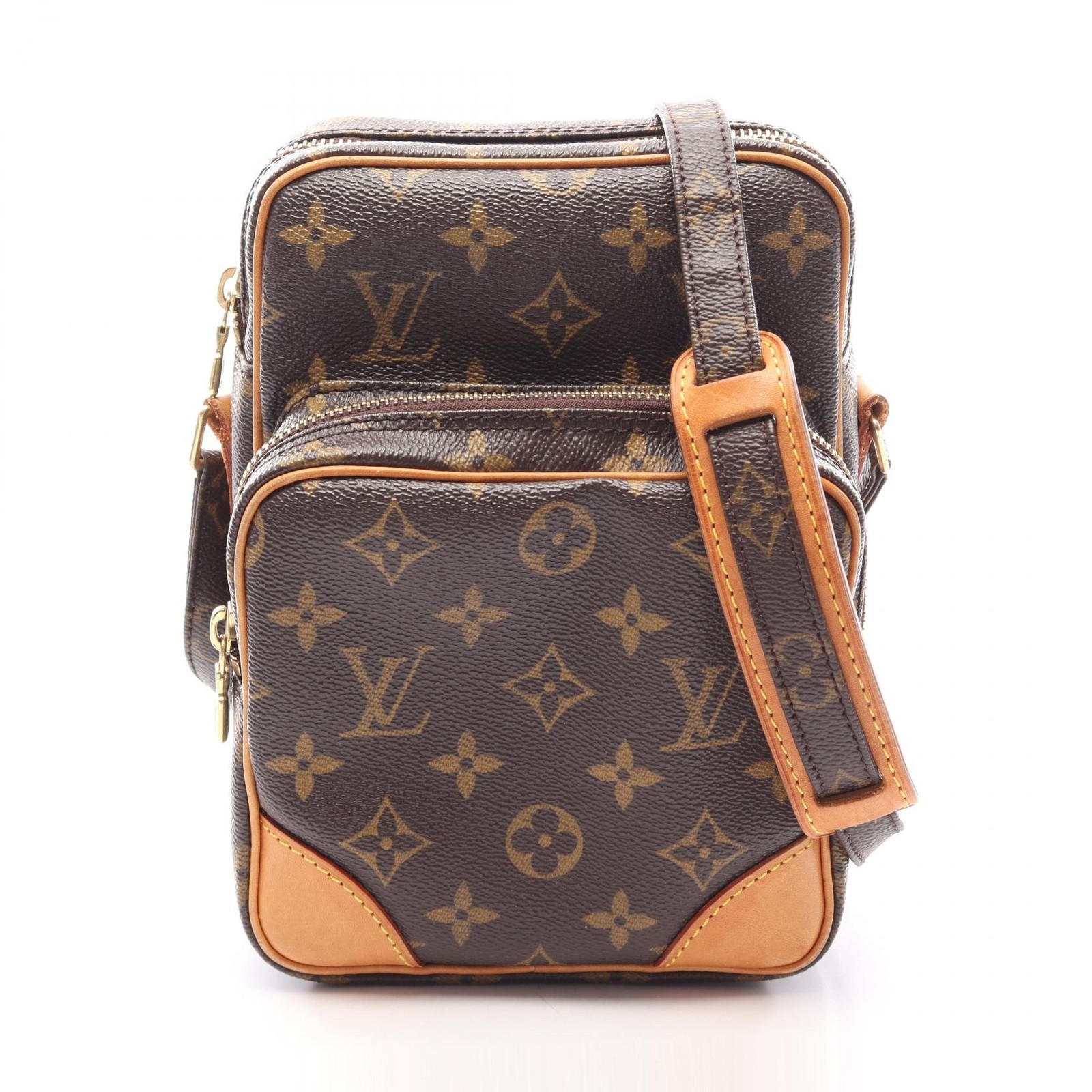 Borsa a tracolla Louis Vuitton Amazon M45236 Monogram in pelle marrone usata