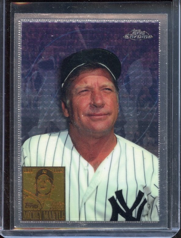 1996 Topps Chrome #7 Mickey Mantle