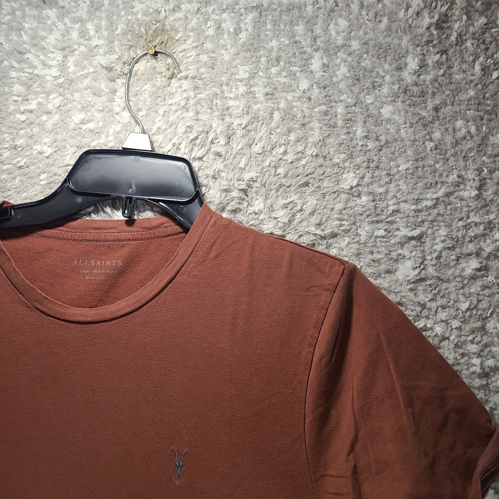 Allsaints Brace SS Crew Regular Fit Basic Brown T… - image 3