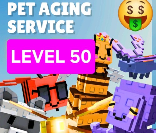 Mutation Pet Leveling Up Aging Service to Level 50 FAST Grow a Garden ROBLOX
