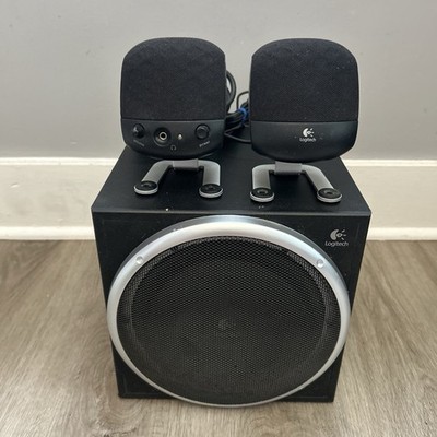 Logitech PC Computer Speakers Z-340 8'' 2.1 Subwoofer w/ 2 Surround Sound Tested