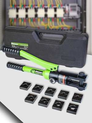 #ad #ad Professional Hydraulic Crimping Tool with 12 Ton Output Pressure and 9 Standard $152.07