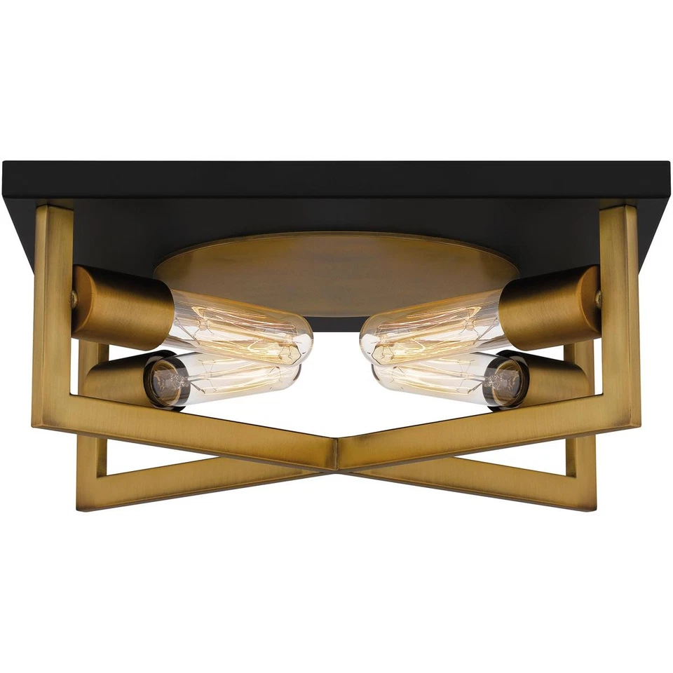 Quoizel QFL5353AB CAJA ABIERTA Brunson montaje empotrado latón envejecido Foto 2 de 4