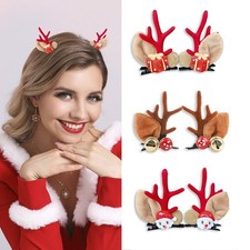 Christmas Hairs Clips Red Hair Barrette Cute Hair Accessories Party Decoratio...