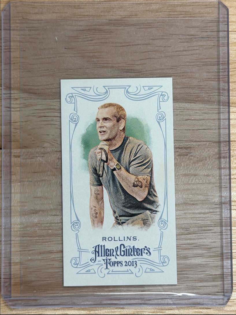 2013 Topps Allen & Ginter Mini Red Back A&G Henry Rollins 23/25 #NNO