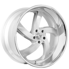 24 Inch Staggered Silver Brushed Snyper Force Blanks Wheels Rims 22
