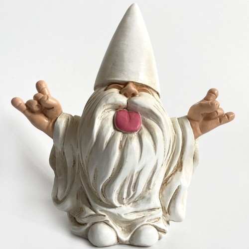 Resin Dwarf Statue White Cloak Cloak Dwarf Statue Creative Outdoor - Picture 9 of 11