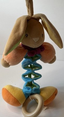 Kaloo Musical Rabbit Bunny Plush Crib Toy Baby Nursery Stuffed Pull Toy ...