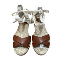 Sezane Low Ilda Espadrille Sandals Ankle Tie ...