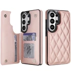 Case For Samsung S26 S25 Ultra S24 S23 S22 S21 FE Leather With Card Holder Cover