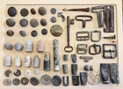 Dug Pre & Civil War & Dragoon Relic Lot Buckle Button bullet Ft. Fillmore NM +
