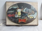 Rare Vintage 1960's Budweiser King of Beers Lighted Dome Sign 1966 Fiat Model
