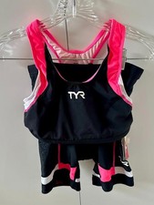 TYR triathlete SET Bra  Shorts L Large NEW Women's Competitor Bike Triathlon