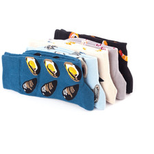 6 Pairs Men Crew Cartoon Cotton Funny Athletic Sport Casual Classic Work Socks