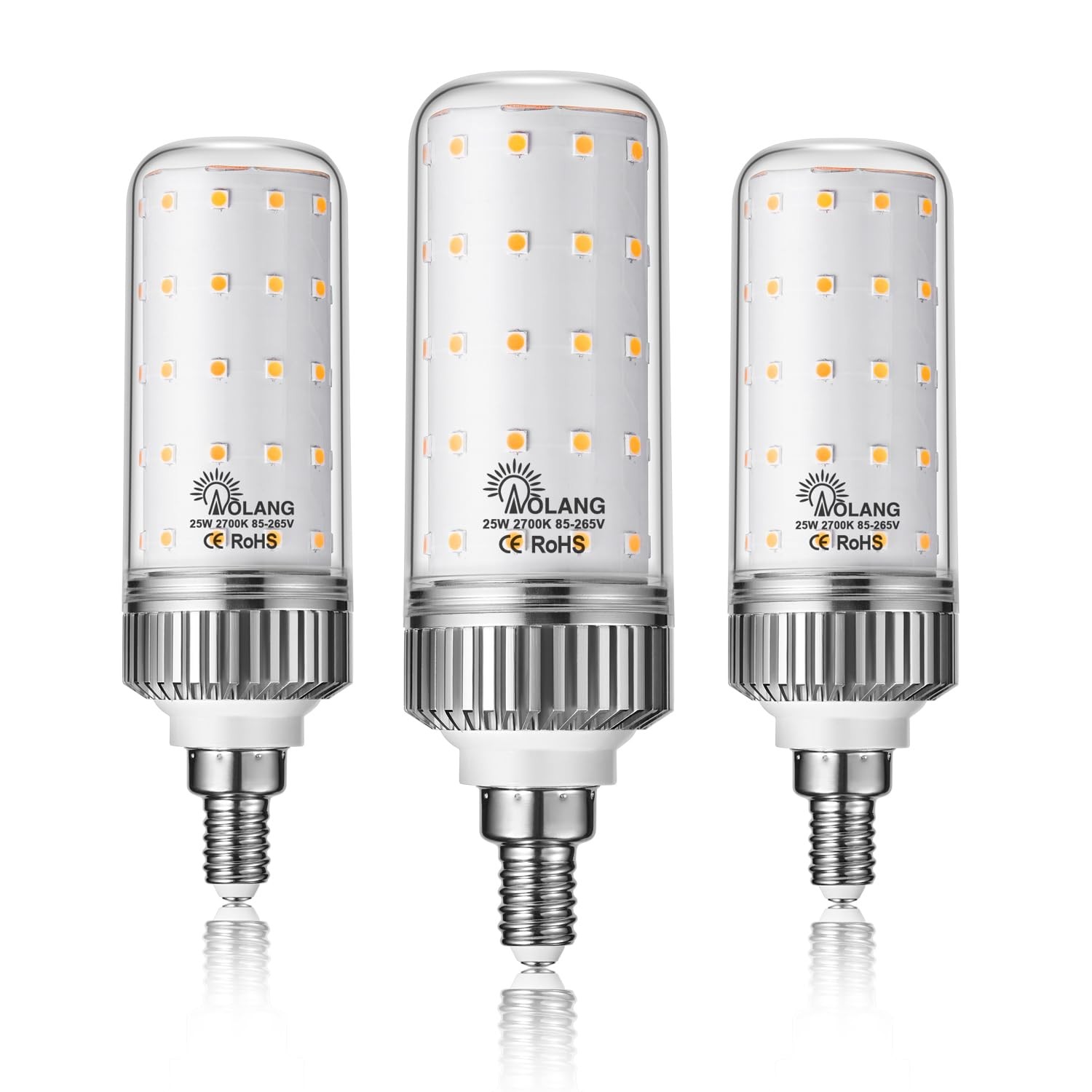 25w Led Candelabra Bulbs200 Watt Equivalent Warm White 2700k