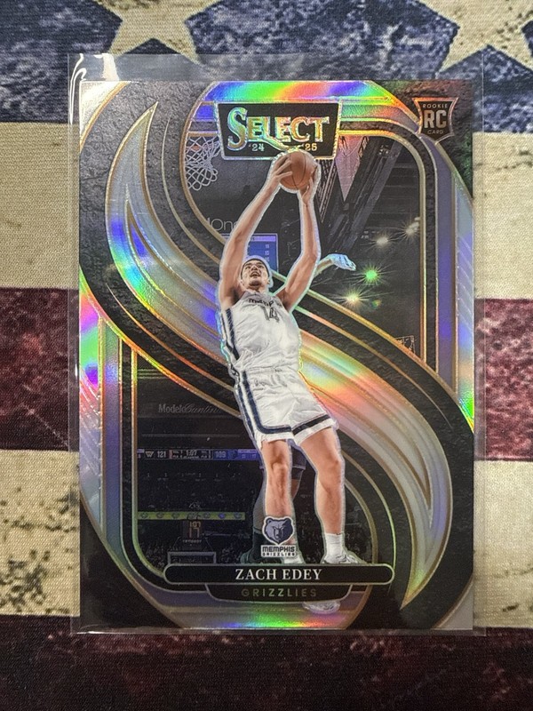 2024-25 Select Premier Level Silver Prizm Zach Edey Rookie Card RC