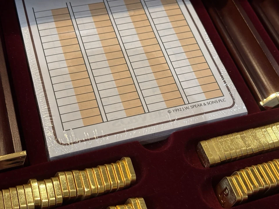 Vintage Franklin Mint Scrabble Collector's Edition Gold Plated Tiles - Image 4 of 4