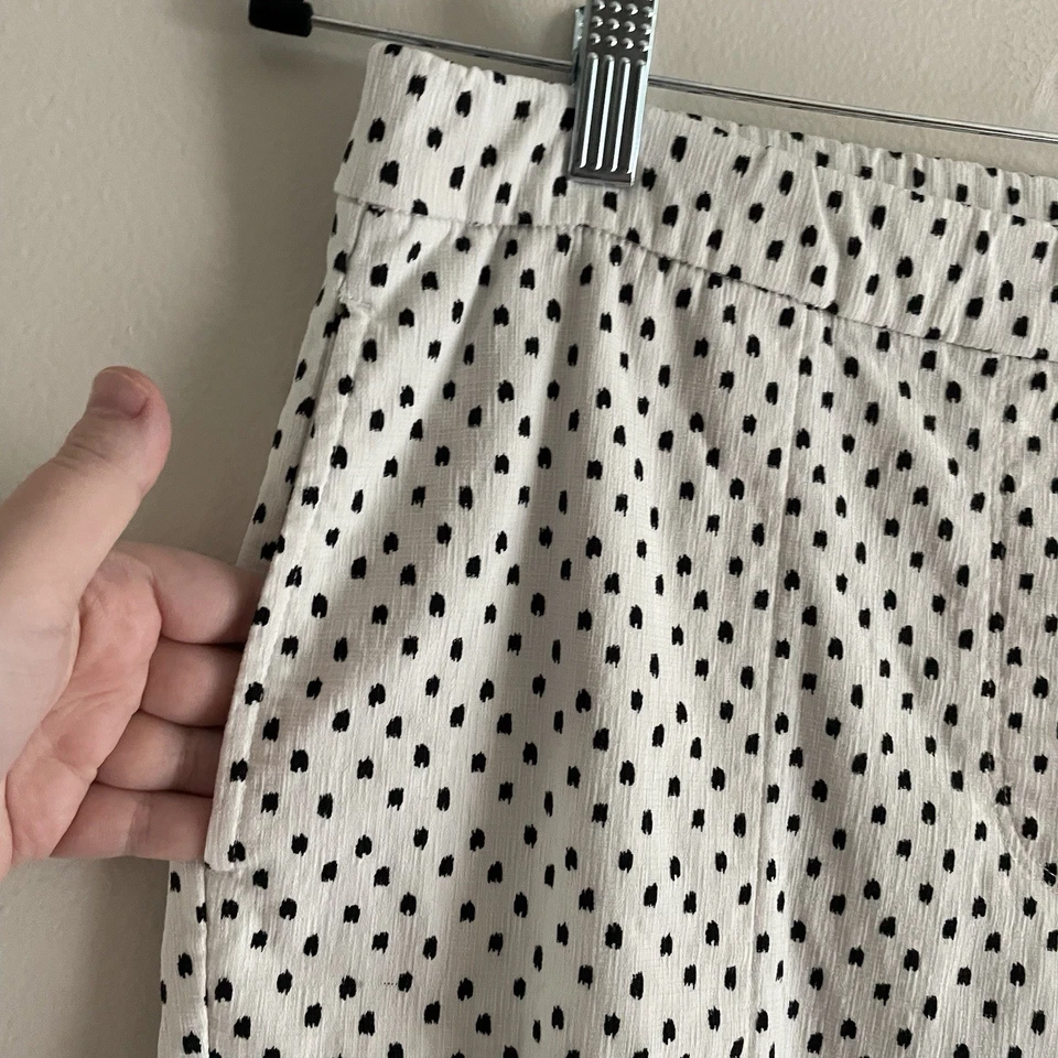 Bermudas Susan Graver 14P Marfil Estampado Texturizado Elástico Tejido Pull-On Foto 4 de 4