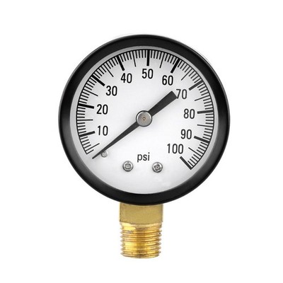 Pool Spa Filter Water Air Oil Vacuum Dry Pressure Gauge Side Mount Pipe Thread