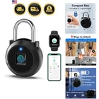 Fingerprint Lock, Gym Locker Lock with Fingerprint Bluetooth APP, Biometric F...