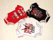 Miami RedHawks Ohio Set of THREE Infant Baby Bodysuits New! 6-9 6 - 9 Mth Month