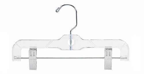 Children's Clear Plastic Pant/Skirt Hanger 10" (pack of 50) - Picture 1 of 1