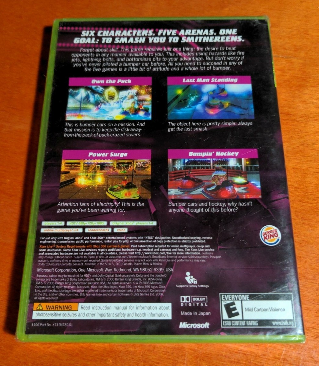 Big Bumpin' Microsoft Xbox and Xbox 360 Burger King Games Big Bumpin' Microsoft Xbox and Xbox 360 Burger King Games
