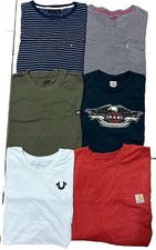 Lot of 6 Mens XL T-Shirt Bundle Manly Tees Carhartt Dickies Levi  s Work Tees