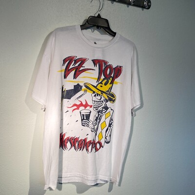 NWT ZZ TOP Mescalero T Shirt Adult Men's Size L - JUNK FOOD CLOTHING