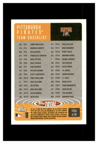 2002 TOPPS TOTAL TEAM CHECKLISTS, CHECKLISTS YOU PICK SEE SCANS NR.MINT/MINT - Picture 35 of 59