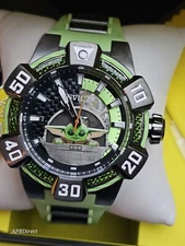 Invicta - Star Wars - Baby Yoda #111 Automatic Green Glass Fiber - mens watch