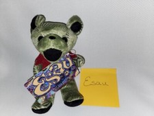 Grateful Dead Bean Bear Esau Green 7  Collectible 1998 LIQUID BLUE