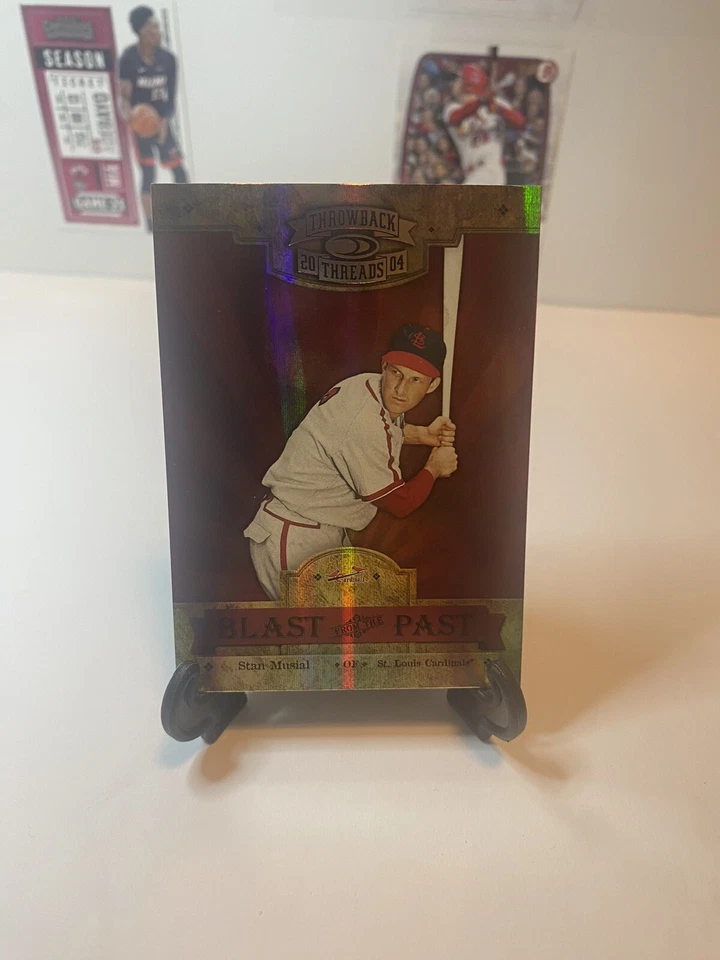 🔥 2004 Donruss Throwback Threads Spectrum /100 SP 💎 Stan Musial  ⭐️ St.Louis - Image 2 of 4