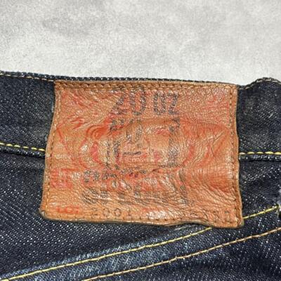 EVISU 20oz w38 No.1 SPECIAL Dark Blue 20th Anniversary Tiger Ears