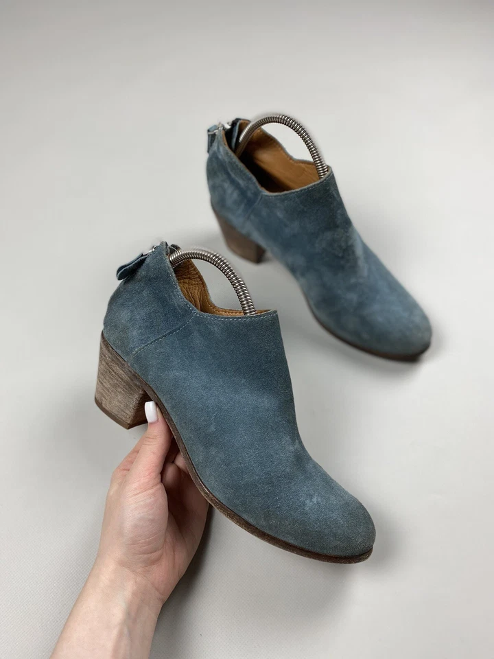 MOMA Damas Cuero Vanguardista Tacón Botas Zapatos Talla 38 1/2 Foto 3 de 4