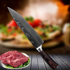 8 Inch Chefs Knife Japanese Damascus Style St...