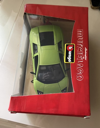 Lamborghini murcielago burago 1/18 Car Model 3316 NIB Made In Italy Green NIB - Picture 7 of 9