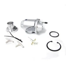 Universal SUPER SQV SSQV BOV Turbo Blow Off Valve BOV With Adapter Flange Silver