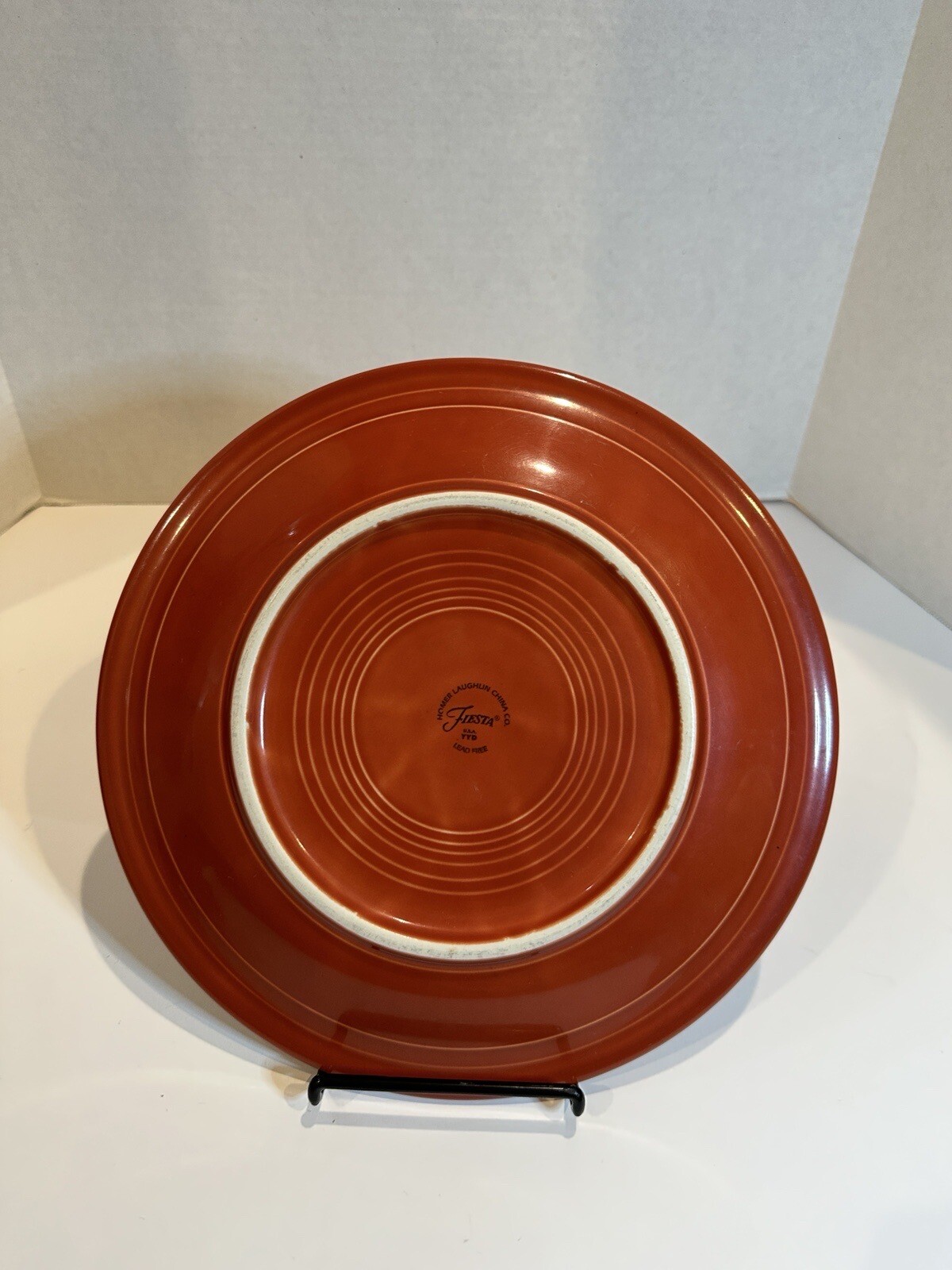 Fiestaware, Dinner Plate, Fiesta Ware Paprika,Burnt Orange, Rust 10.5