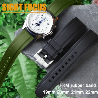 19mm 20mm 21mm 22m Kautschuk Armband für Omega Seamaster Breitling Watchband