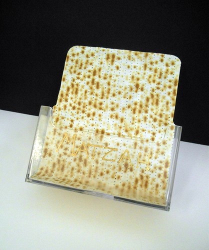 Embellished by Me/One-of a Kind~Clear Acrylic Open Matzah Stand-Up Tray/Holder - Picture 3 of 6