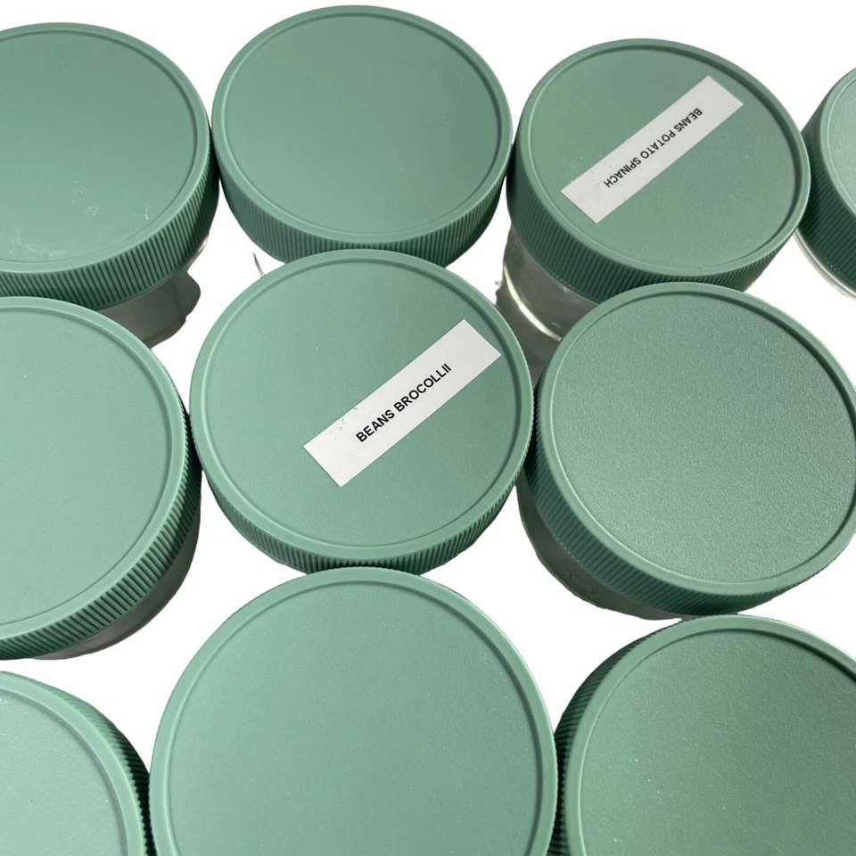 Reusable Baby Food Jars Sage Spoonfuls Quality Glass Storage Containers Lot 15 u - Image 2 of 4