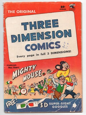 ST JOHNS  MIGHTY MOUSE  3D COMICS  2  1953  NO GLASSES