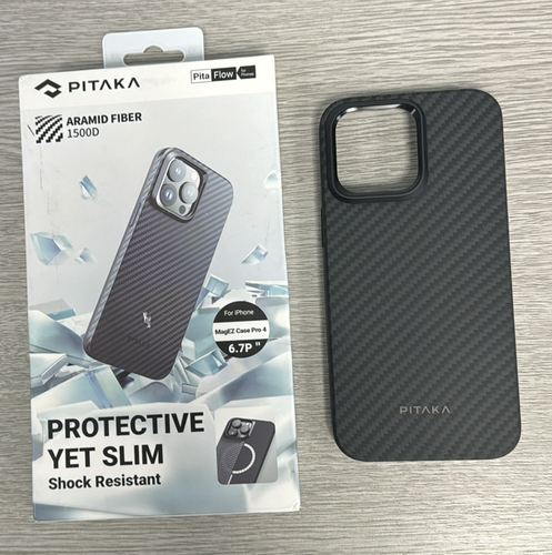 PITAKA All-around Protective Case Compatible with iPhone 15 Pro Max 1500D