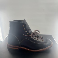 NEW Taft 365 Mens M007 Stacked Heel Lace-Up Black Boots Men's US Size 14 $200