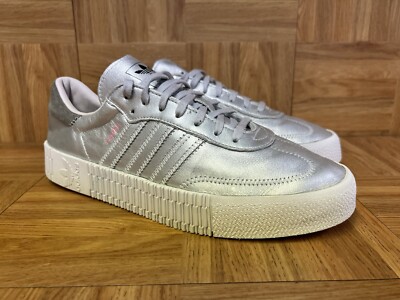 RARE🔥 Size 11 - adidas Samba Rose Lux Luster W Silver RARE🔥 Size 11 - adidas Samba Rose Lux Luster W Silver