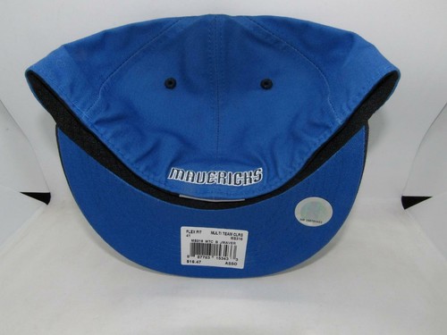 Neu Dallas Mavericks Herren Größen S/M-L/XL blau Superflex Flexfit Mütze - Bild 5 von 6