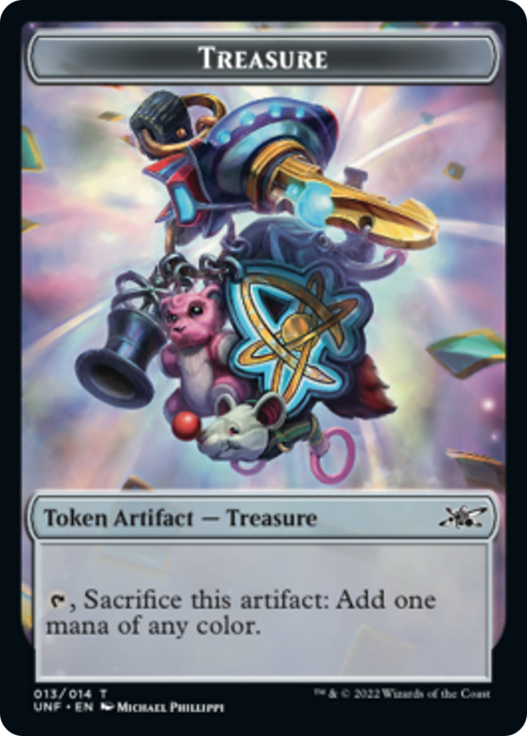 TREASURE TOKEN (#13) x4 mtg NM Unfinity