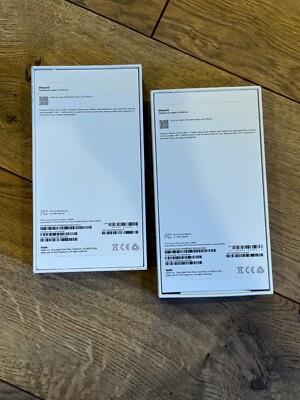 TWO Apple Iphone 15 Box Only Black and Blue 128gb A2846 MTLV3LL/A