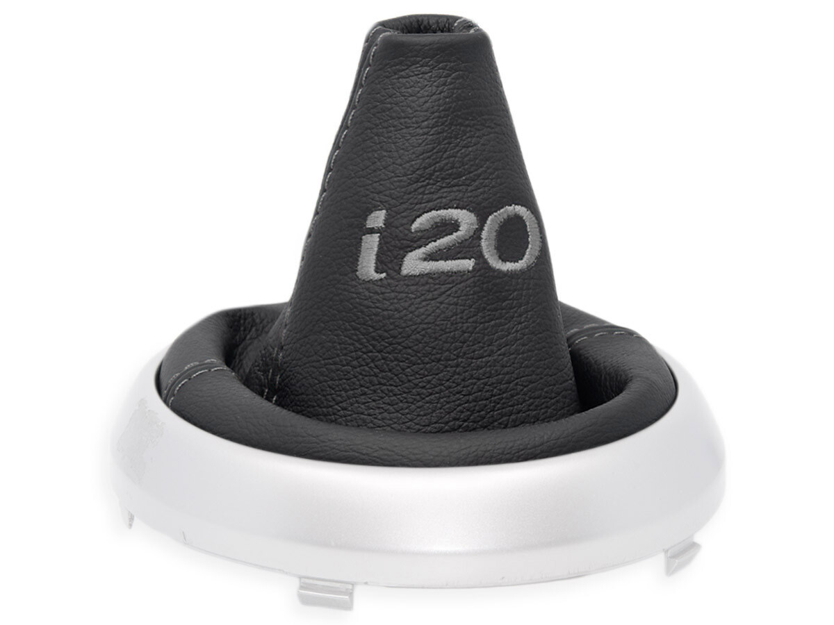 Gear Stick Gaiter For Hyundai I20 2008-2014 Genuine Leather White Stitching | UK - View #10